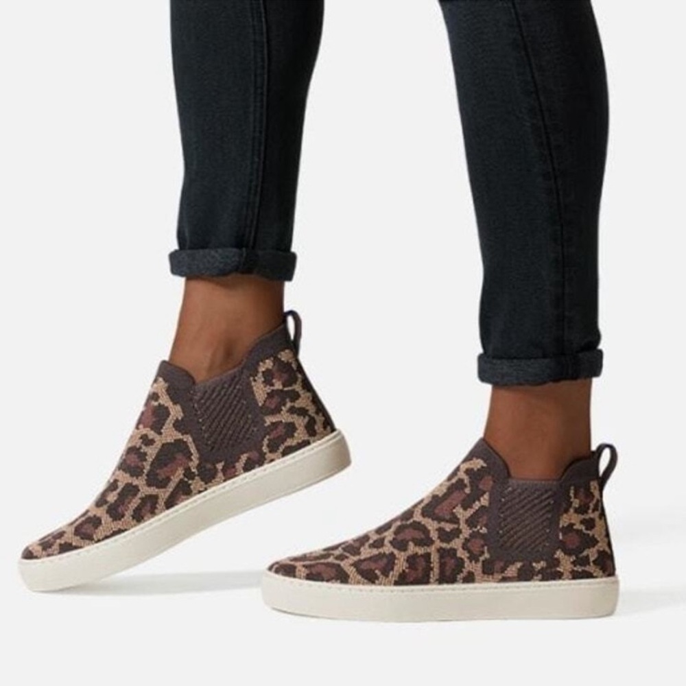 Rothy's Leopard Print Slip-On Sneakers